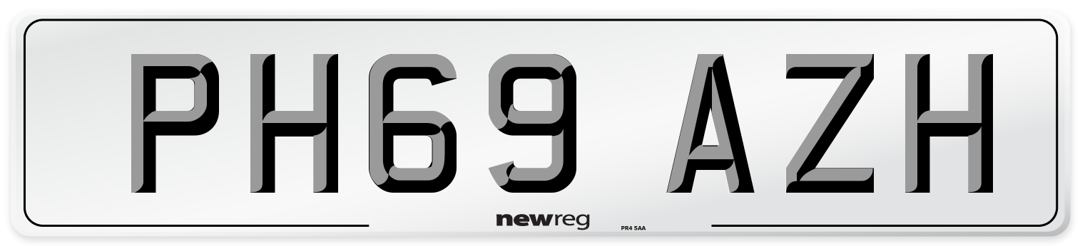 PH69 AZH Number Plate from New Reg